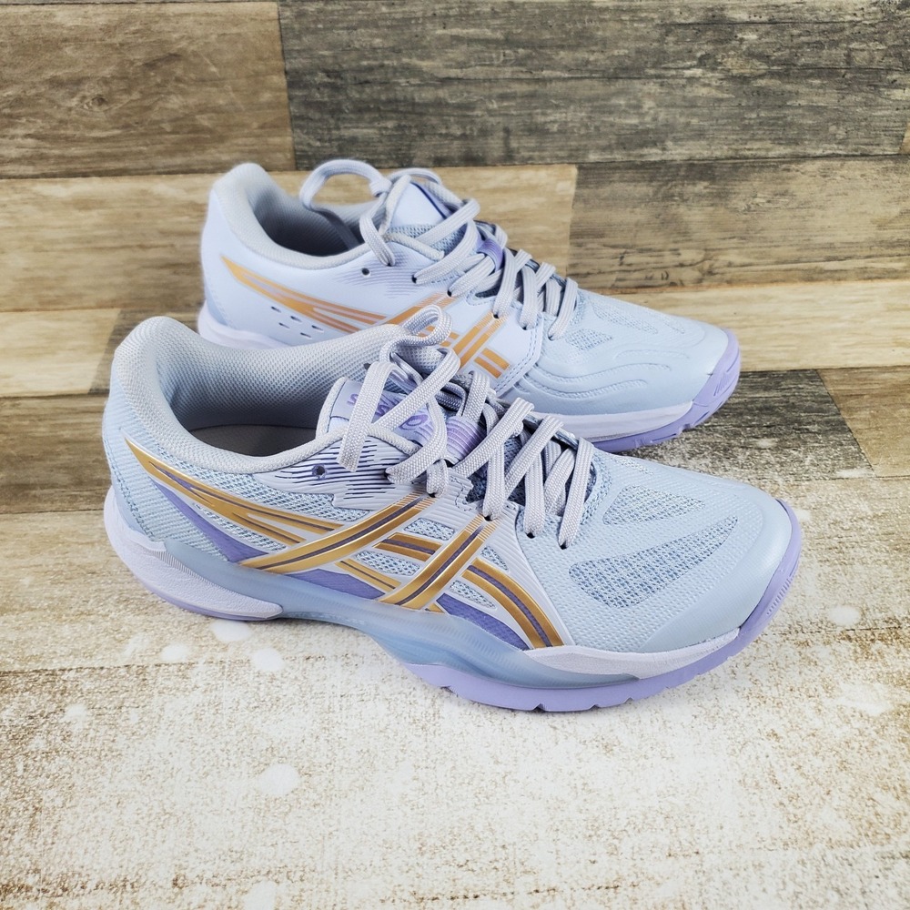 ASICS Powerbreak FF Womens Shoes Sz 8 Blue Fade Champagne Purple Sneakers